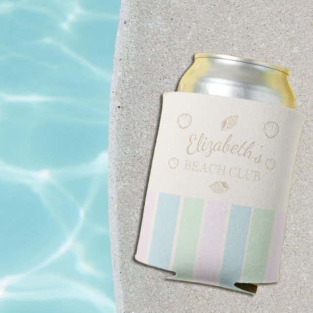 Enfriador De Latas Cumpleaños de Beach Club (Subido por el creador)