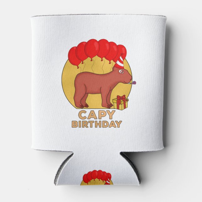 Enfriador De Latas Cumpleaños de Capy (Anverso)