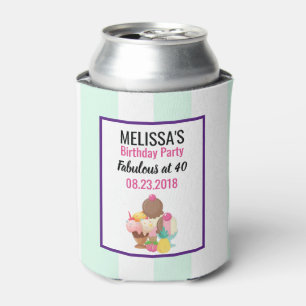 Enfriador De Latas Cumpleaños de Cucharadas de Helado