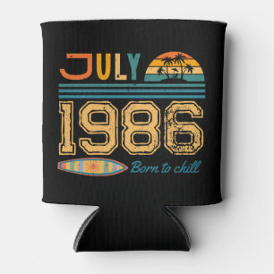 Enfriador De Latas Cumpleaños de Julio Año Personalizado