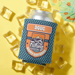 Enfriador De Latas Cumpleaños de la aventura pesquera