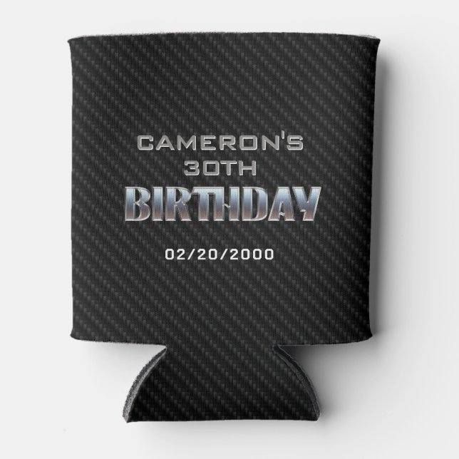 Enfriador De Latas Cumpleaños del niño masculino (Anverso)