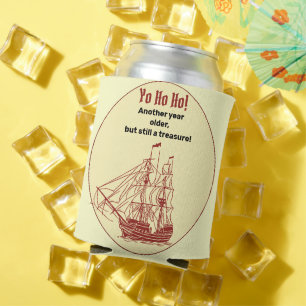 Enfriador De Latas Cumpleaños Temático del Pirata