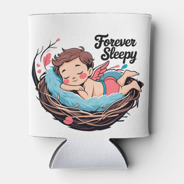 Enfriador De Latas Cupid: Forever Sleepy (Anverso)