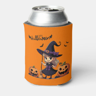 Enfriador De Latas Cura, bruja anime Halloween