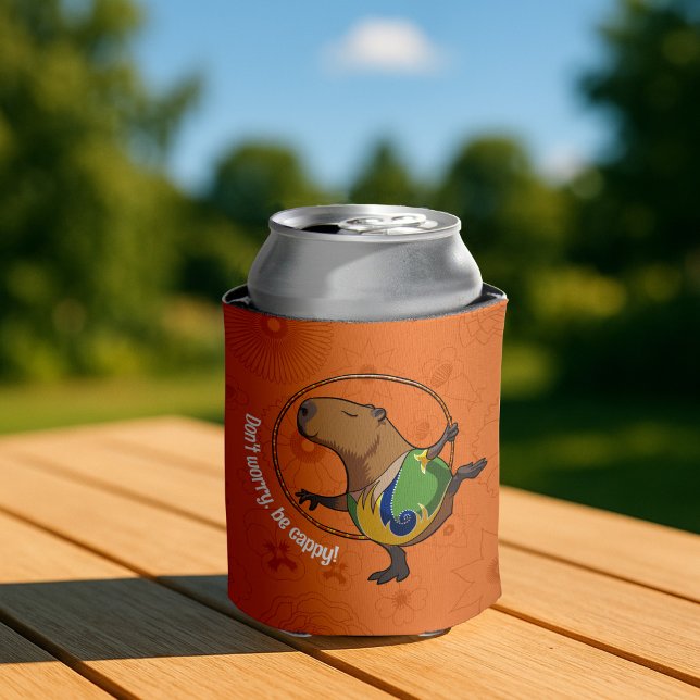 Enfriador De Latas Curioso capibara No te preocupes por ser Personali (Subido por el creador)