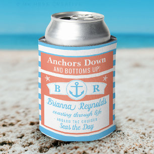 Enfriador De Latas Curioso presentador náutico Nombre del barco Per