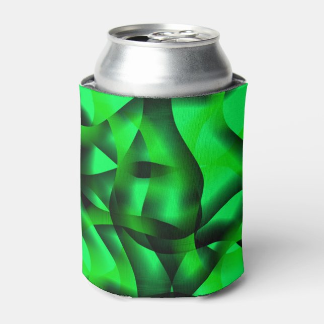Enfriador De Latas Curling verde limón y negro, con alguna sombra? (Lata Anverso)