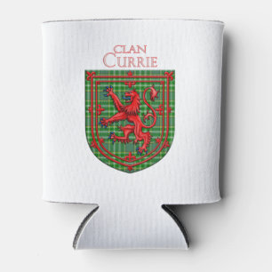 Enfriador De Latas Currie Tartan Scottish Plaid Lion Rampant