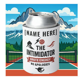 Enfriador De Latas Custom Name Pickleball Intimidator