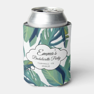 Enfriador De Latas Cuta de vegetación de palmeras de hoja tropical