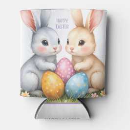 Enfriador De Latas Cute acuarela Abundantes de Pascua Felices Pascuas
