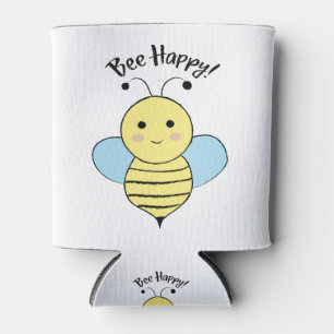 Enfriador De Latas Cute Bee Happy