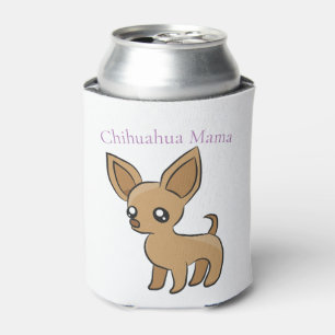 Enfriador De Latas Cute Chihuahua Mama Art Thunder_Cove