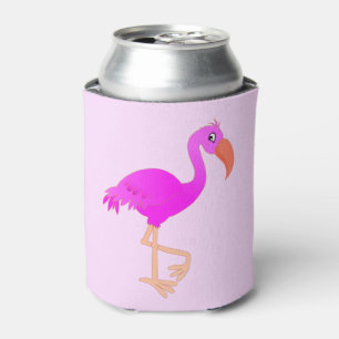 Enfriador De Latas Cute Flamingo - Feliz