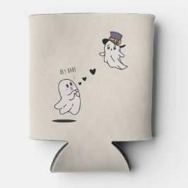 Enfriador De Latas Cute ghosts couple talking