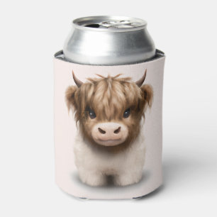 Enfriador De Latas Cute Highlands Escocia Cow
