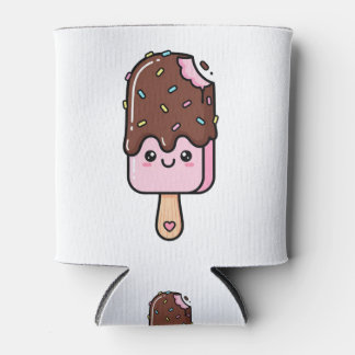 Enfriador De Latas Cute Kawaii Smiling Popsicle