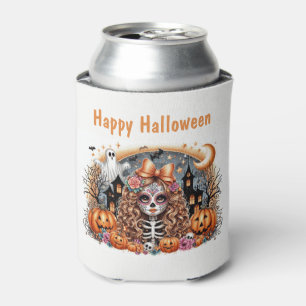 Enfriador De Latas Cute Sugar Skull Halloween Tema