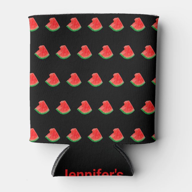 Enfriador De Latas Cute Watermelon Refrigerador de bebidas Sleeve (Anverso)