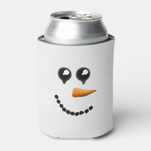 Enfriador De Latas Cute Winter Snowman Face