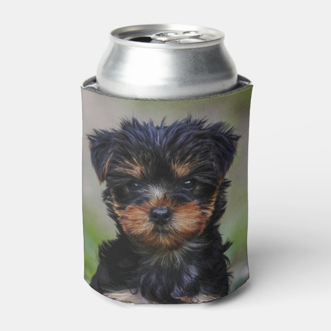 Enfriador De Latas Cute Yorkie Puppy (Lata Anverso)