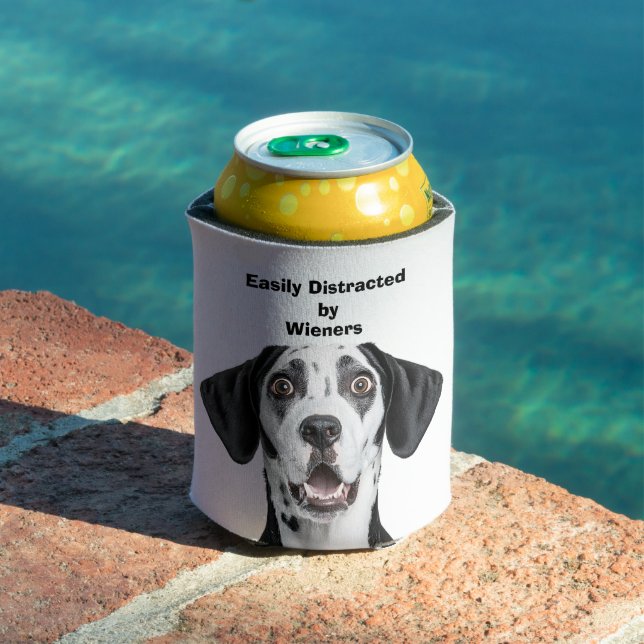 Enfriador De Latas Dachshund Dog Easily Distracted by Wieners  (Piscina in situ)