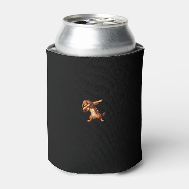 Enfriador De Latas Dachshund Doxie Dabbing Dog Men (Lata Anverso)