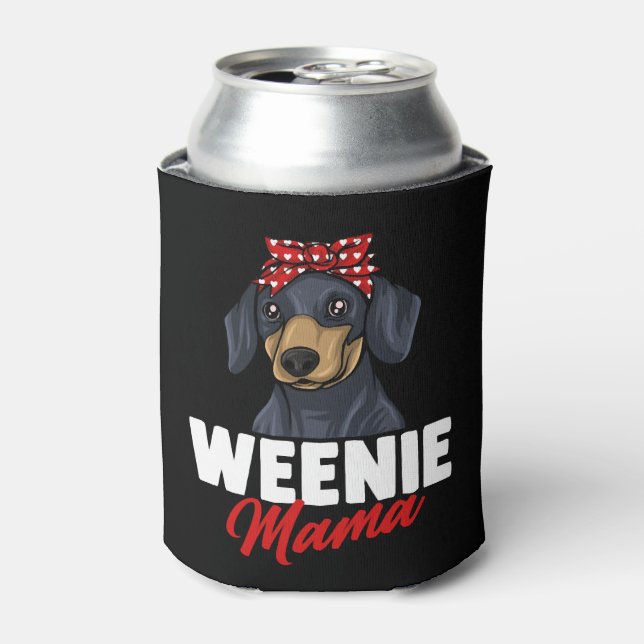 Enfriador De Latas Dachshund Gift Dixie Wiener Doxie Dackel (Lata Anverso)