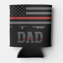 Dad Thin Red Line Firefighter Dad