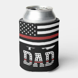 Enfriador De Latas Dad Thin Red Line Firefighter Dad
