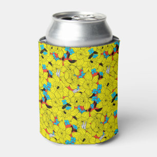 Enfriador De Latas Daffodils patrón floral de primavera