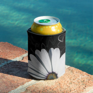 Enfriador De Latas Daisies y tonos grises