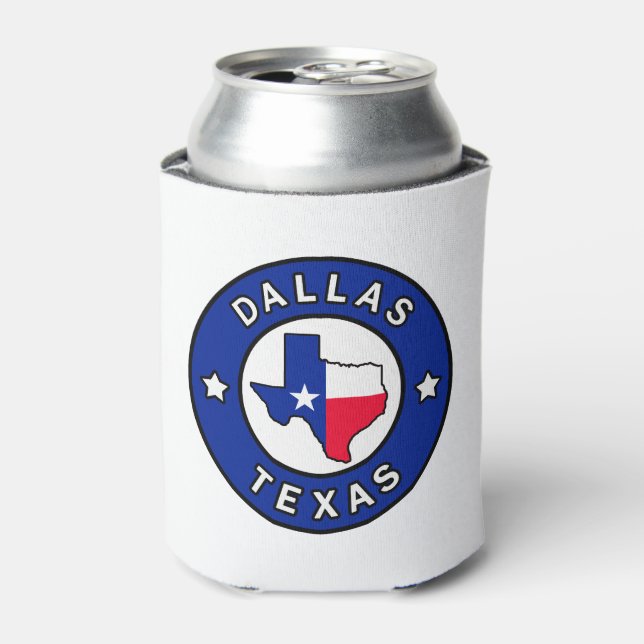 Enfriador De Latas Dallas Texas (Lata Anverso)
