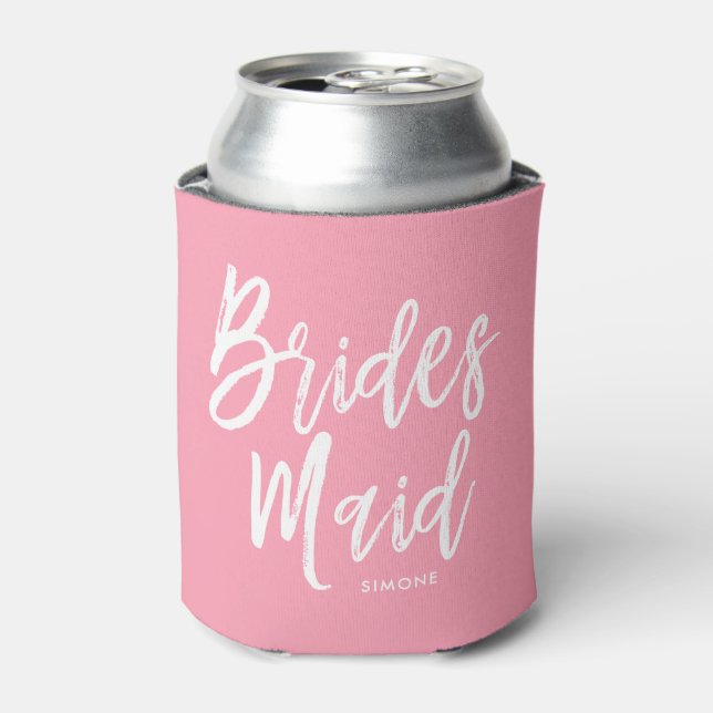 Enfriador De Latas Damas de honor | Boda personalizada con estilo de  (Lata Anverso)