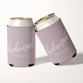 Enfriador De Latas Damas de Honor Lavanda Polvorienta Escritura Moder