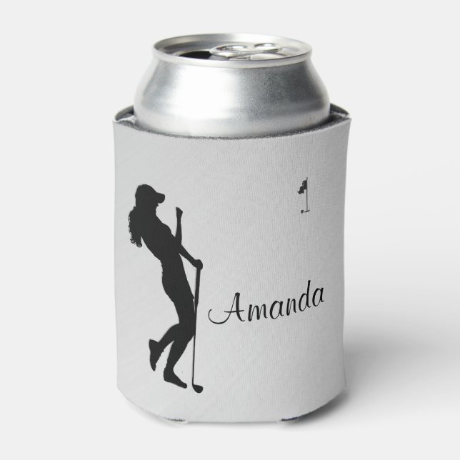 Enfriador De Latas Damas Golfer Personal (Lata Anverso)