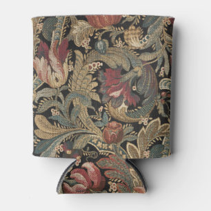 Enfriador De Latas Damasco Brocade de Tapiz Floral Vintage de 1918