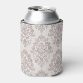 Enfriador De Latas Damasco de color taupe suave Floral clásico de acu