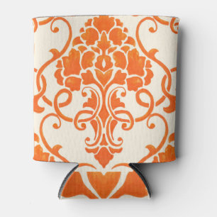 Enfriador De Latas Damasco Vintage: Textura elegante sin costura
