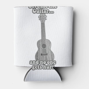 Enfriador De Latas Dame la guitarra y nadie se lastima. B y W