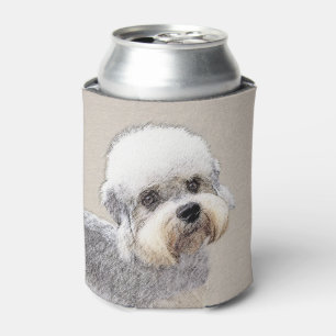 Enfriador De Latas Dandie Dinmont Terrier Pintura Original De Perro