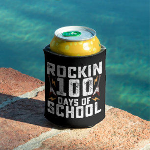 Enfriador De Latas Dando rockeando 100 días de colegio guitarra de ro
