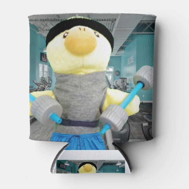 Enfriador De Latas Danny Duck en el gimnasio (Anverso)