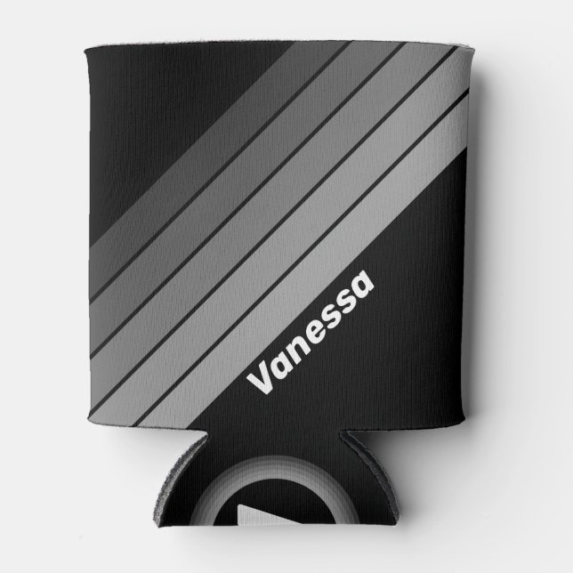 Enfriador De Latas Dark Gradient Rainbow with Name (Anverso)