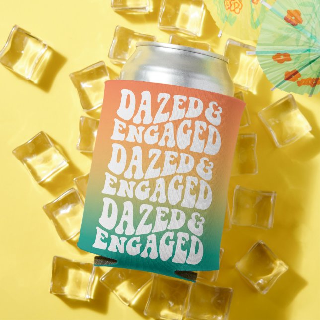 Enfriador De Latas Dazed Enged Retro Bridal Shower (Verano in situ)