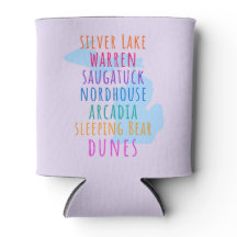 Enfriador de latas de dunas de arena de verano de
