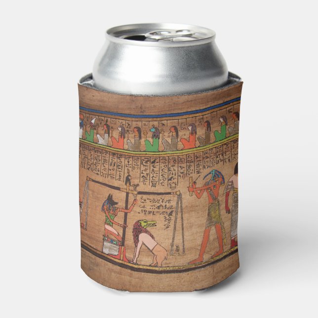 Enfriador de latas de jeroglíficos de Egipto (Lata Anverso)