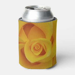 Enfriador de latas de pétalos de rosa amarilla rom
