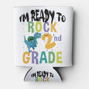 Enfriador De Latas De vuelta a la escuela Estoy listo para rockear 2d